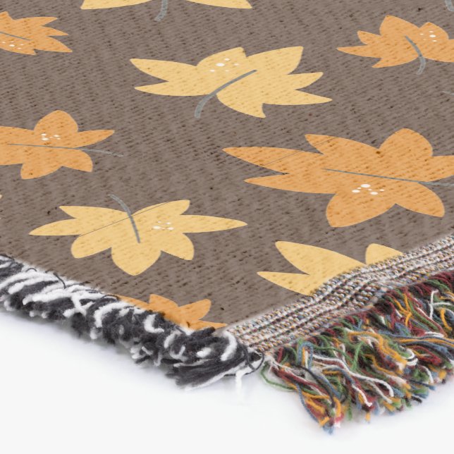 Cobertor Cozy Fall Vibe" Maple Leaf (Canto)