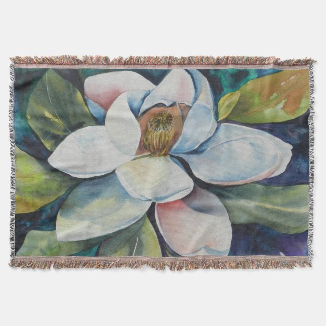 Cobertor Creamia Magnolia Arte Floral (Frente)