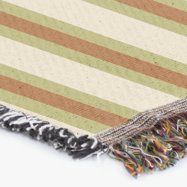 Cobertor Creme Dourado e Verde (Canto)