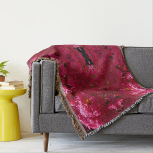 Cobertor Crepe Myrtle Tree Magenta Floral