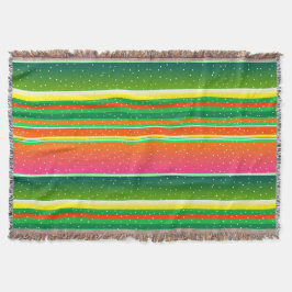 Cobertor Criatividade artística vermelha-verde-natalina ris