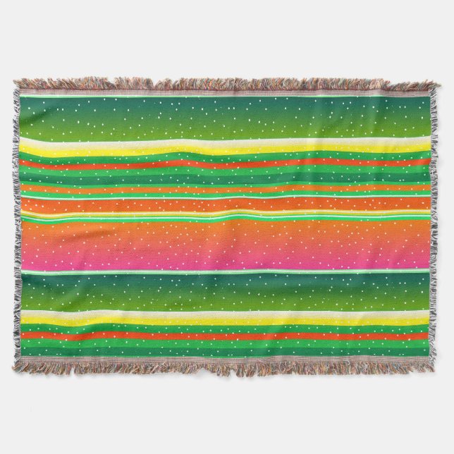 Cobertor Criatividade artística vermelha-verde-natalina ris (Frente)