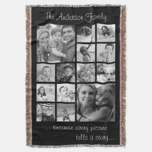 Cobertor Crie sua própria coleção personalizada de fotos da