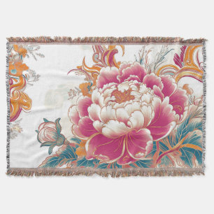 Cobertor Crimson Bloom