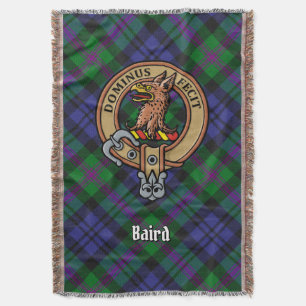 Cobertor Crista do Clã Baird sobre Tartan