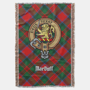 Cobertor Crista do Clã MacDuff sobre Tartan