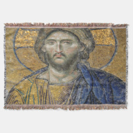 Cobertor Cristo Pantocrator Islâmico Icônico Religioso Roma