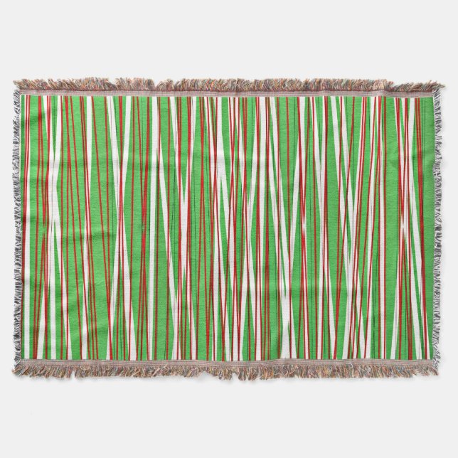 Cobertor Cruz de Natal, vermelha e verde (Frente)