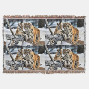 Cobertor Cubos De Tigre Nos Amantes Da Vida Selvagem