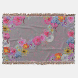 Cobertor Cultivar flores de colheita nas cinzas