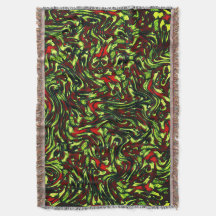 Curvas de amarelo-esverdeado e vermelho vívido