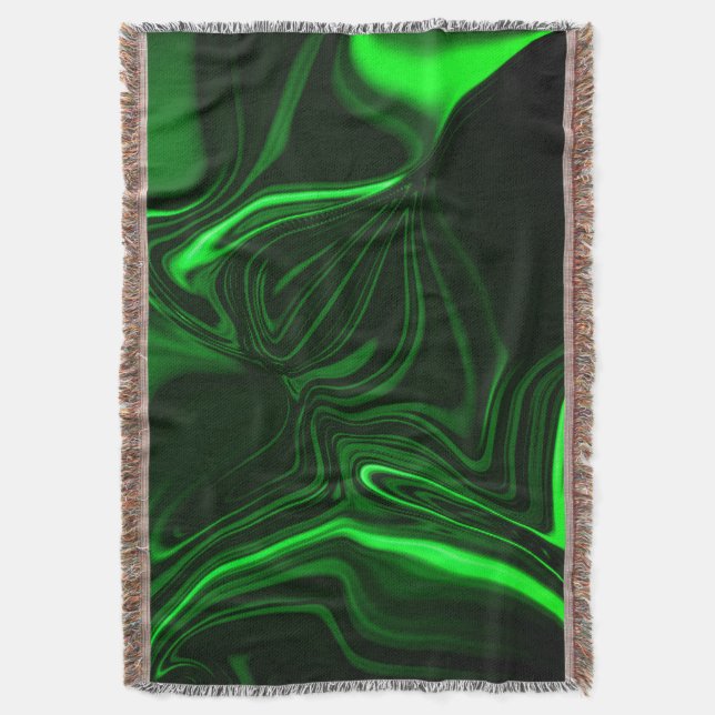 Cobertor Curvas e dobradiças verdes esmaltadas sobre fundo  (Frente Vertical)