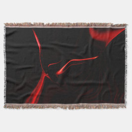 Cobertor Curvas vermelhas ou ondulação em fundo vermelho ma