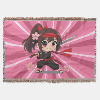 Cobertor Cute anime warrior blossom girl