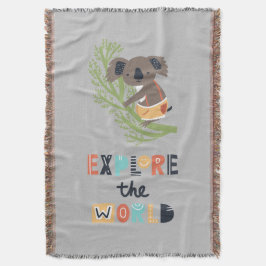Cobertor Cute Explorando Koala