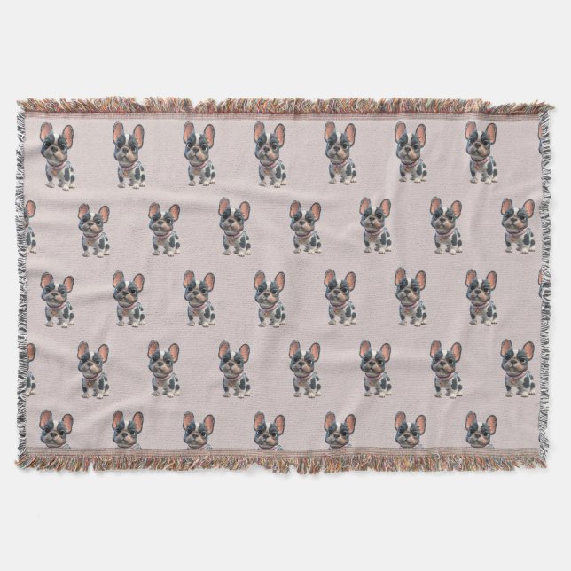 Cobertor Cute French Bulldog (Frente)