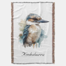 Cobertor Cute Kookaburra em uma filial, personalizado