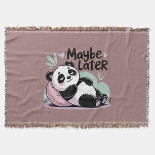 Cobertor Cute Lazy Panda – “Talvez Mais Tarde” Panda Relaxa