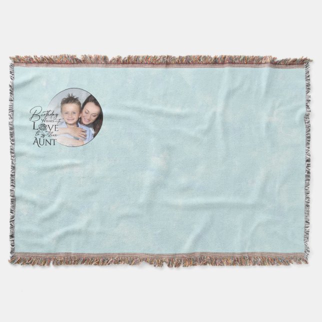 Cobertor Cute Simple Gifts For Aunts | Custom Aunt Birthday (Frente)