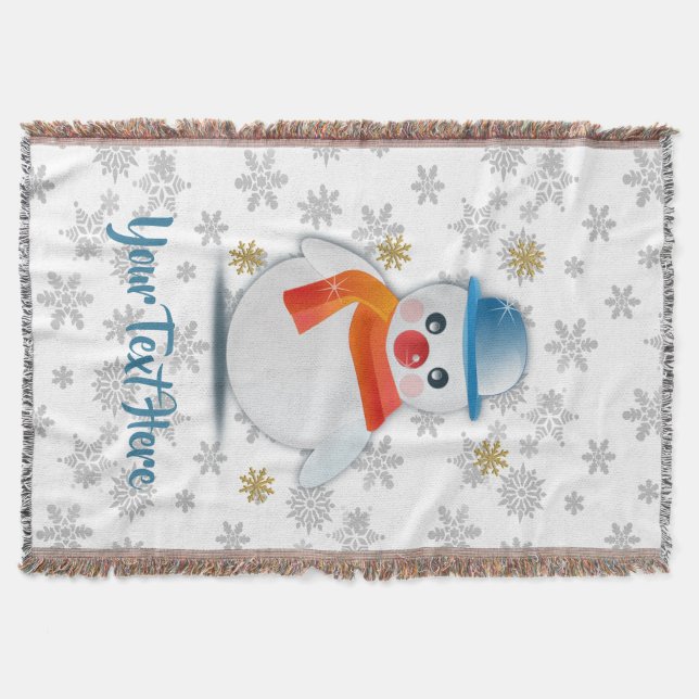 Cobertor Cute Snowman (Frente)
