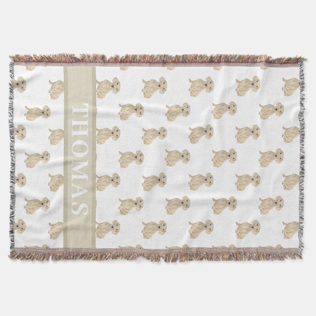 Cobertor Dachshund Creme Suave Personalizado (Frente)