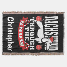 Dachshund Personalizado Através Do Feriado De Neve