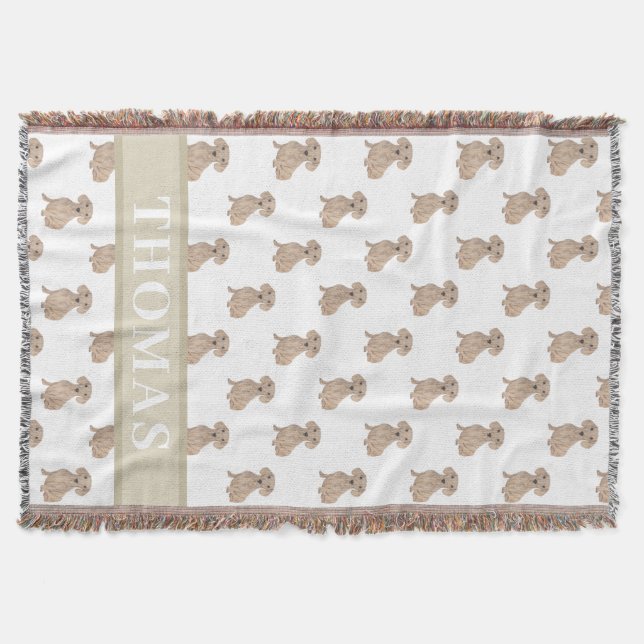 Cobertor Dachshund Personalizado (Suave, Vermelho) (Frente)