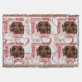Cobertor Dachshund Vermelho 