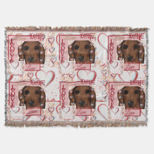 Cobertor Dachshund Vermelho