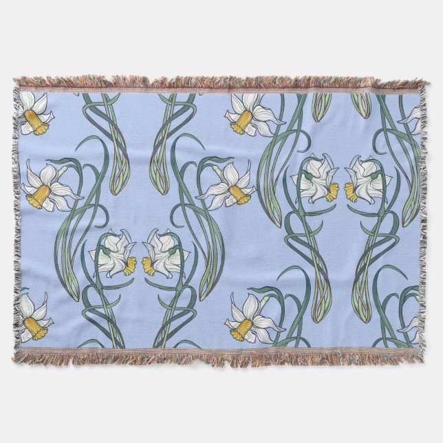 Cobertor Daffodils Art: Nouveau Primavera (Frente)