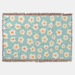 Cobertor Daisy Fringe Throw Blanket