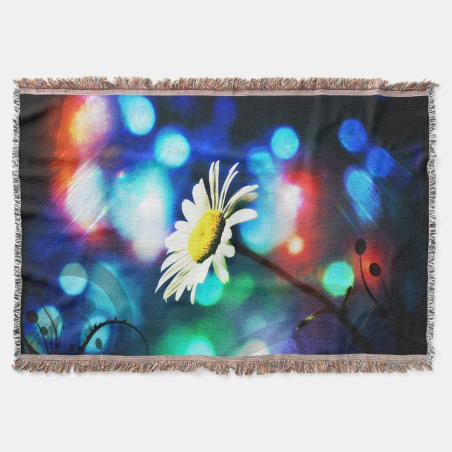 Cobertor Daisy Pop Art Throw Blanket (Frente)