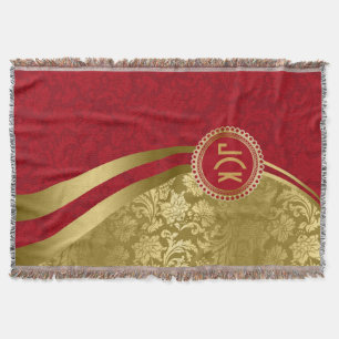 Cobertor Damascos florais elegantes 2 do vintage de