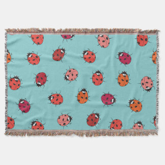 Cobertor Damybugs, fundo azul, charmoso e uniforme