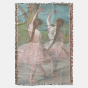 Cobertor Dançarinos em Pink Edgar Degas