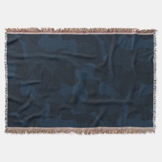 Cobertor Dark Blue Camo Abstract (Frente)