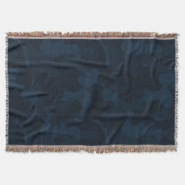 Cobertor Dark Blue Camo Abstract