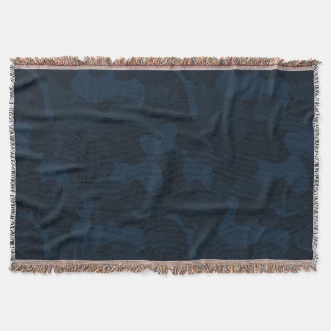 Cobertor Dark Blue Camo Abstract (Frente)