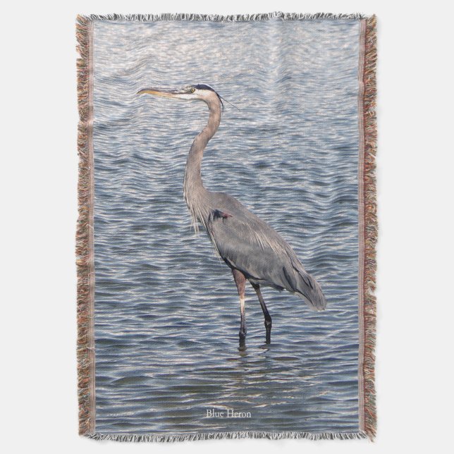 Cobertor de água azul Heron (Frente Vertical)