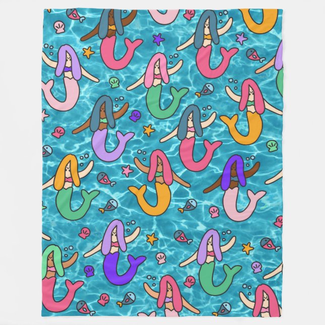 cobertor de amigos da sereia (Frente)