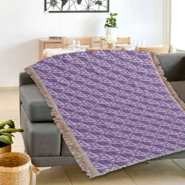 Cobertor de Arremesso com Padrão Egípcio Roxo