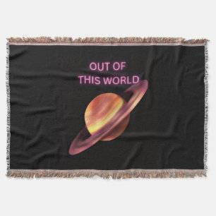 Cobertor de Arremesso de Saturno Fora deste Mundo