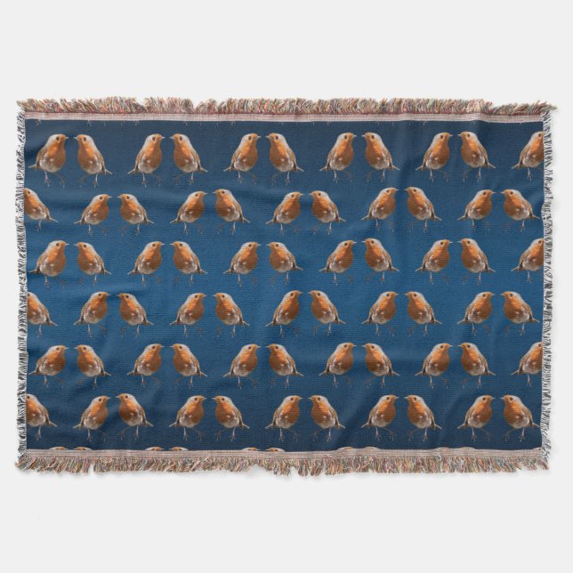 Cobertor de Arremesso Robin Frenzy (Mix Azul/Navy) (Frente)