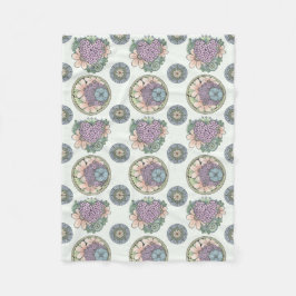 cobertor de arte de rabo e flores.