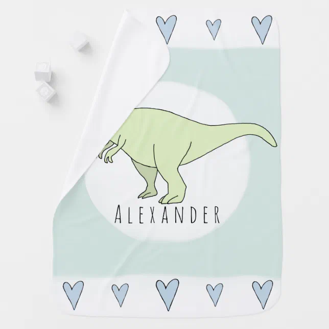 Cobertor de lã de dinossauro com desenho fofo de dinossauro para