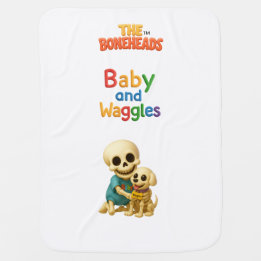 Cobertor De Bebe Baby e Waggles™ Os Boneheads™ Cartoon