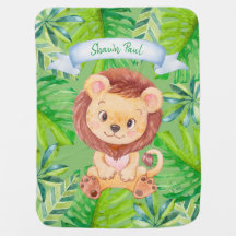 Baby Lion Personalizado Baby Blanket