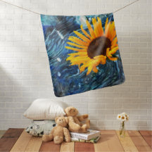 Bebê Blanket Giant Sunflower Design