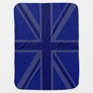 Cobertor De Bebe Blue Union Jack British Flag Design