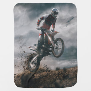 Erosebridal Cobertor de lã de motocicleta com nome personalizado para  meninos motocross 127 cm x 152 cm, cobertor de motocicleta de corrida para  motos de esportes radicais, decoração de sofá com tema